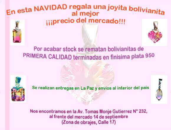 Por Navidad se rematan joyas bolivianitas en La Paz (Localidad)