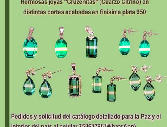 Se venden lindas joyas"Cruzeñitas"(Cuarzo citrino) en La Paz (Localidad)