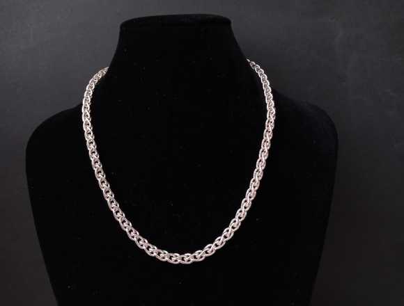 Cadena cordón de plata 925 trenzado nuevo