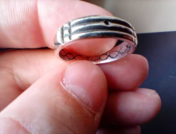 Anillo atlante de plata de hombre y mujer unisex