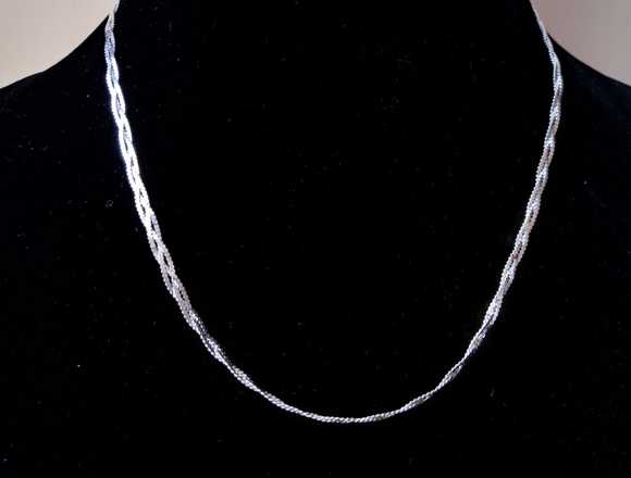 Gargantilla de plata esterlina 925 de mujer nueva