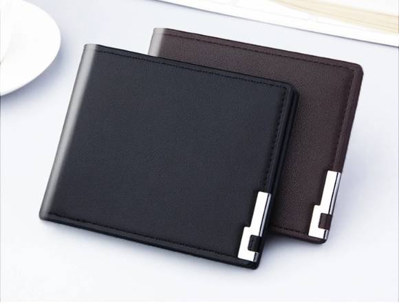Cartera de piel PU para hombre