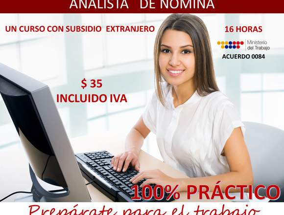 ANALISTA DE NÓMINA QUITO 2018 en Pichincha (Cantón)