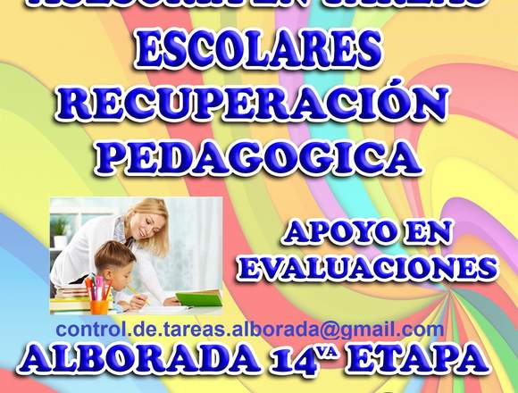 Control de Tareas - ASESORÍA PEDAGÓGICA en Empalme (Cantón)