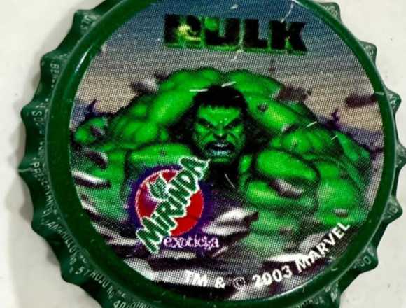 Chapas de Mirinda y Pepsi de Hulk en Ciudad de Guatemala (Municipio)