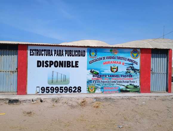 VENTA TERRENO PLAYA EN EXCELENTE UBICACION en Samuel Pastor (Distrito)