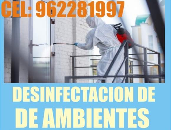 DESINFECCIÓN DE AMBIENTES Y SUPERFICIES EN – LIMA