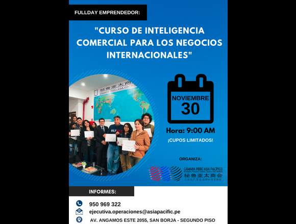 Curso de inteligencia comercial para los Neg. Int.