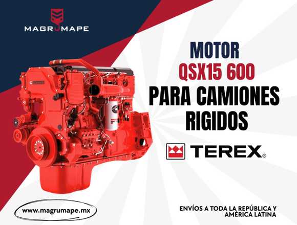 MOTOR QSX15 600 CUMMINS PARA CAMIONES TEREX en Cuernavaca (Municipio)