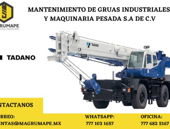 Contamos con refacciones Tadano en Cuernavaca (Municipio)