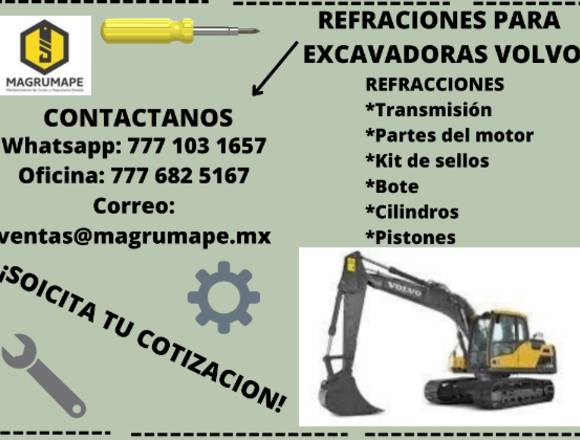 Refacciones para excavadoras volvo en Cuernavaca (Municipio)