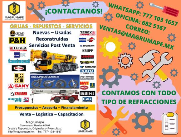 Grúas, Repuestos, Servicios en Cuernavaca (Municipio)