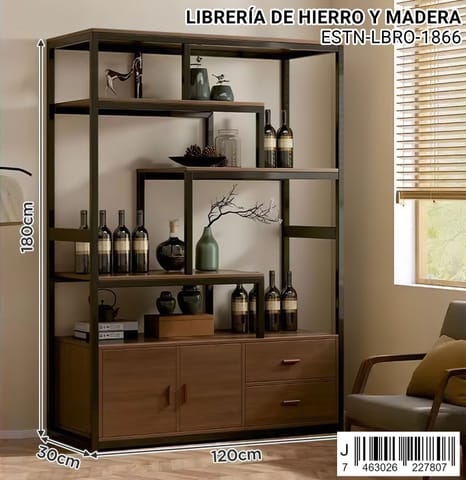 Librería de hierro y madera en Santo Domingo Este (Municipio)