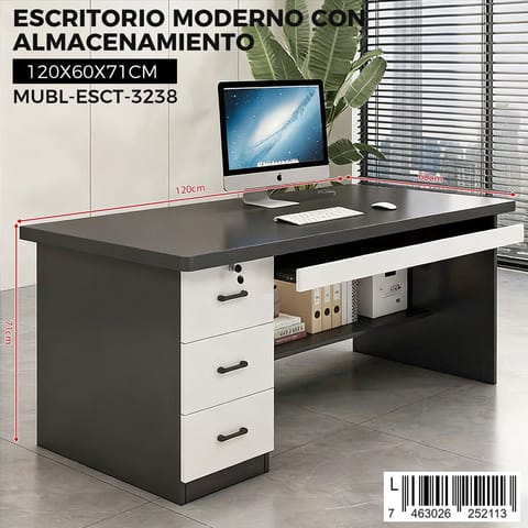 Escritorio moderno con almacenamiento en Santo Domingo Este (Municipio)