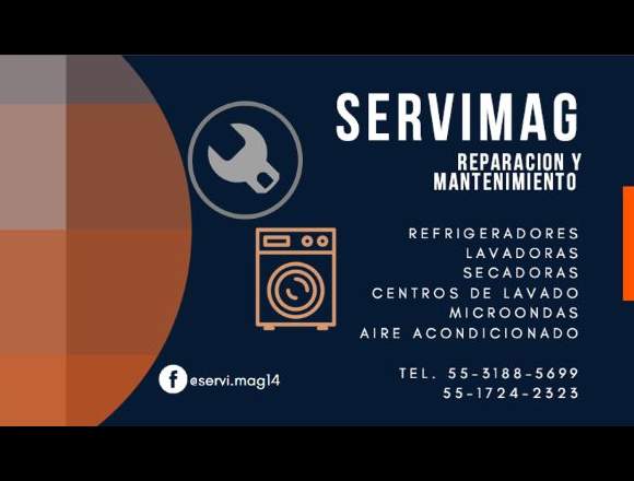Reparacion de lavadoras, refrigeradores, etc