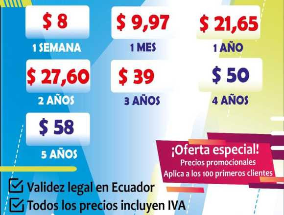 FIRMA ELECTRÓNICA A TU ALCANCE en Quito (Cantón)