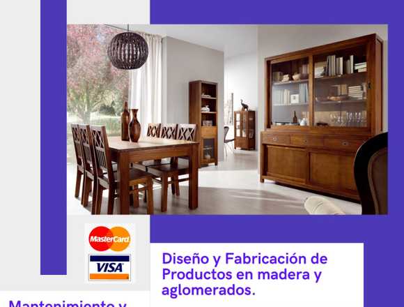 Muebles para comedor en madera pura y aglomerados en Ciudad de Guatemala (Municipio)