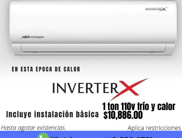 Aire Acondicionado Mirage Inverter en Querétaro (Municipio)