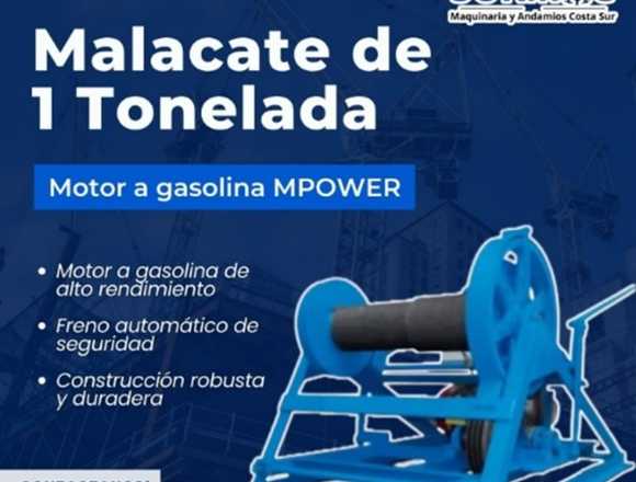 En venta Malacate 1 Ton c/motor MPOWER-Gasolina en Mexicali (Municipio)