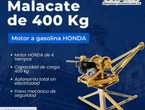 Vendo Malacate HONDA 400 Kg-Motor a gasolina
