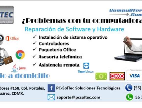 Reparación de Software y Hardware en Venustiano Carranza (Municipio)