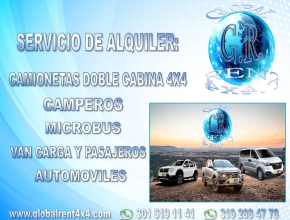 ALQUILER DE CAMIONETAS 4X4 Y 4X2 MEDELLIN en Medellín (Municipio)