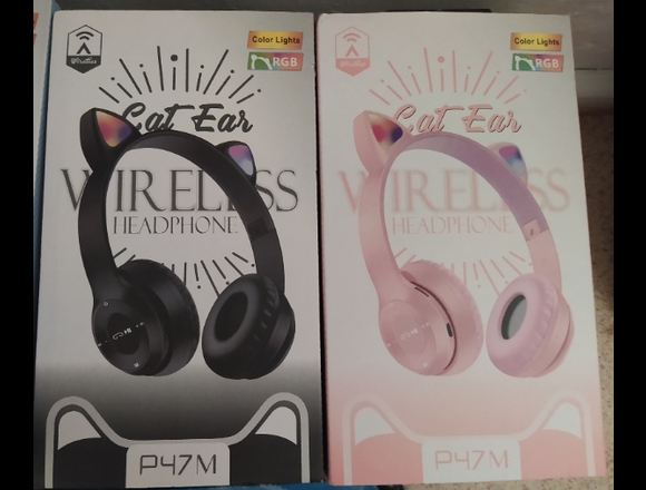 Audífonos bluetooth orejas de gato en Santiago (Comuna)