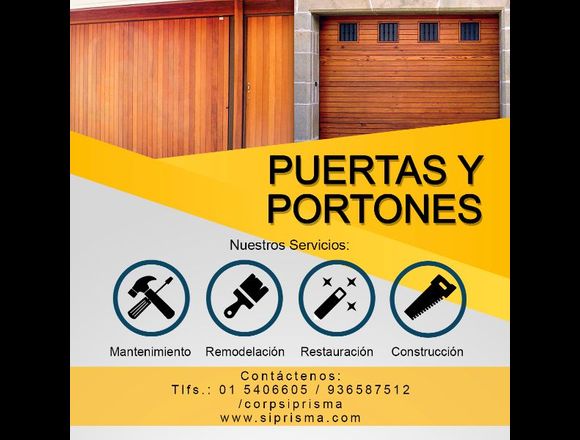 Puertas y Portones de madera en Rímac (Lima 25) (Distrito)