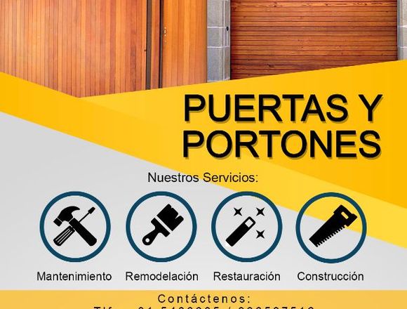 Puertas y Portones de madera en Rímac (Lima 25) (Distrito)