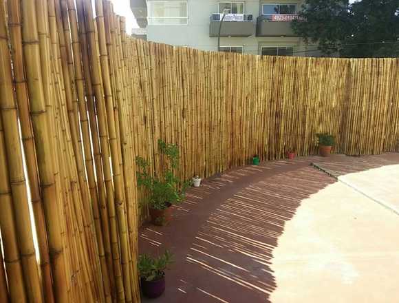 Cercos de caña de bambu