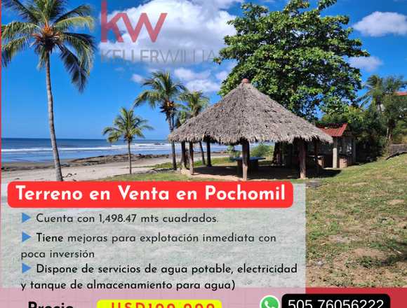 TERRENO FRENTE A LA PLAYA EN POCHOMIL en San Rafael del Sur (Municipio)