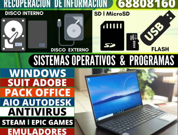 TECNICO DE COMPUTADORAS PC LAPTOP en Santa Cruz (Localidad)