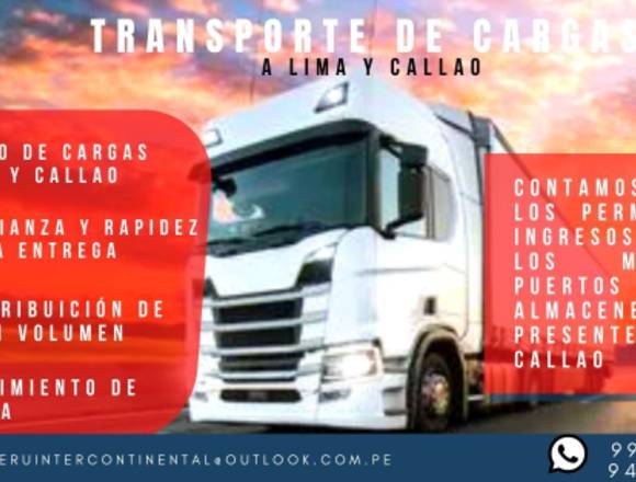 SERVICIO DE TRANSPORTE A TODO LIMA Y CALLAO en Comas (Lima 7) (Distrito)
