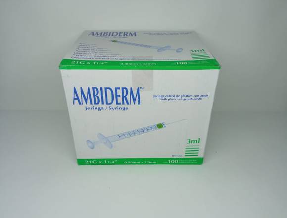 Jeringa 3ml 21 X 32 AMBIDERM en Reynosa (Municipio)
