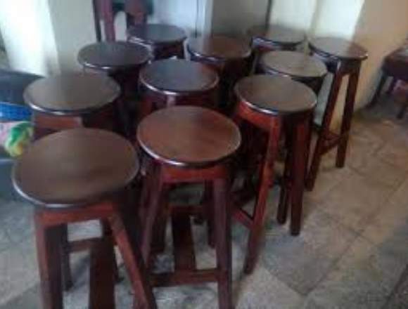 VENDO BANCOS DE MADERA PARA BAR en Ciudad de Guatemala (Municipio)
