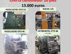 OFERTA MAQUINAS ARTES GRAFICAS
