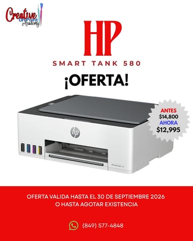 IMPRESORA HP SMART TANK 580 en Santo Domingo Este (Municipio)