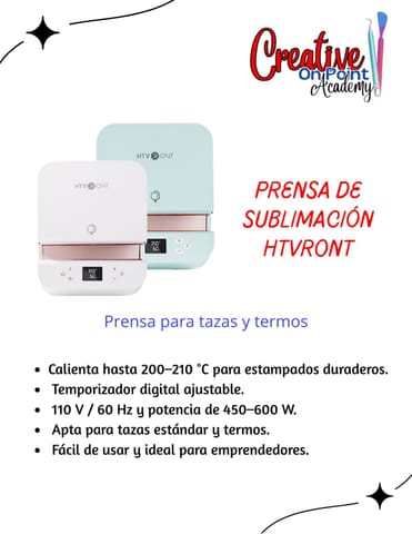 PRENSA DE SUBLIMACION HTVRONT - PARA TERMO Y TAZAS en Santo Domingo Este (Municipio)
