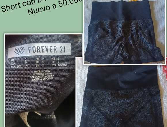 Short mujer con brillo Forever21 nuevo en La Recoleta (Distrito)