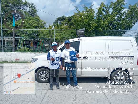 Valla móvil, Perifoneo, activacion. en Benito Juárez (Municipio)
