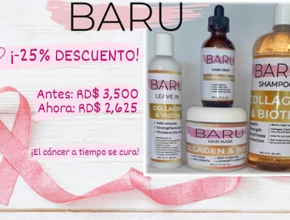 Línea para el cabello Baru en Santo Domingo Este (Municipio)