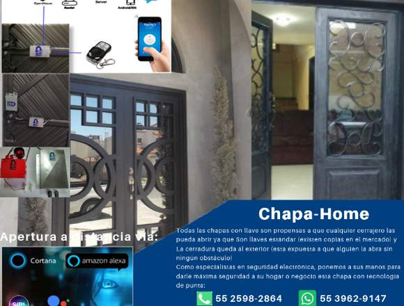 Chapa-home Electromecánica Para Puertas Portones en Venustiano Carranza (Municipio)