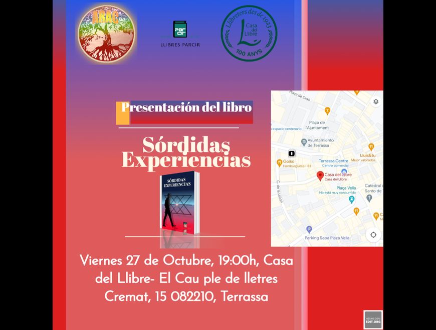 Presentación Libro Sórdidas Experiencias Terrassa en Terrassa (Municipio)