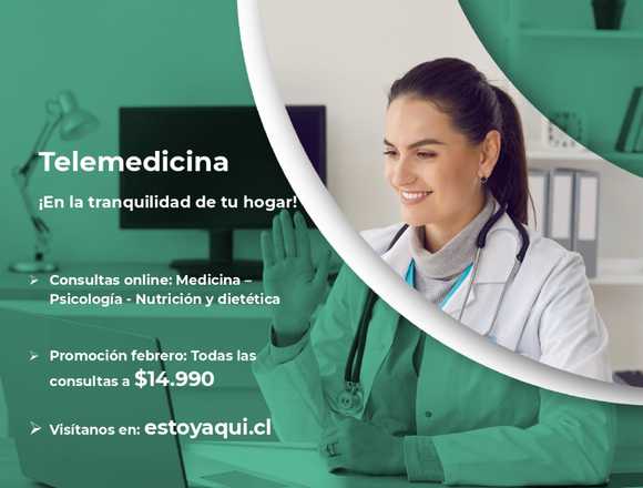 Telemedicina en la comodidad de tu hogar! en Calama (Comuna)