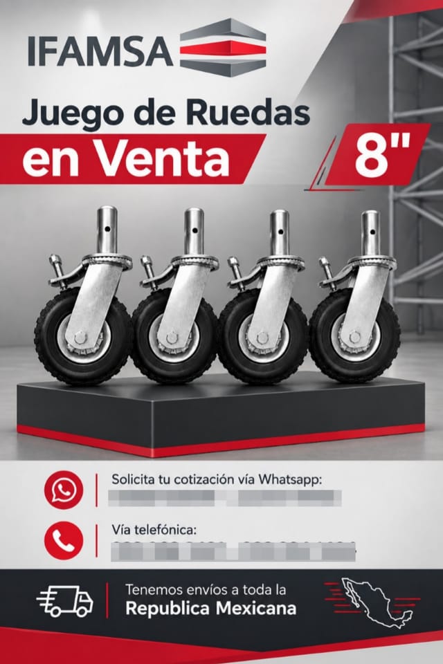 VENTA DE RUEDAS PARA ANDAMIOS en Puebla (Municipio)