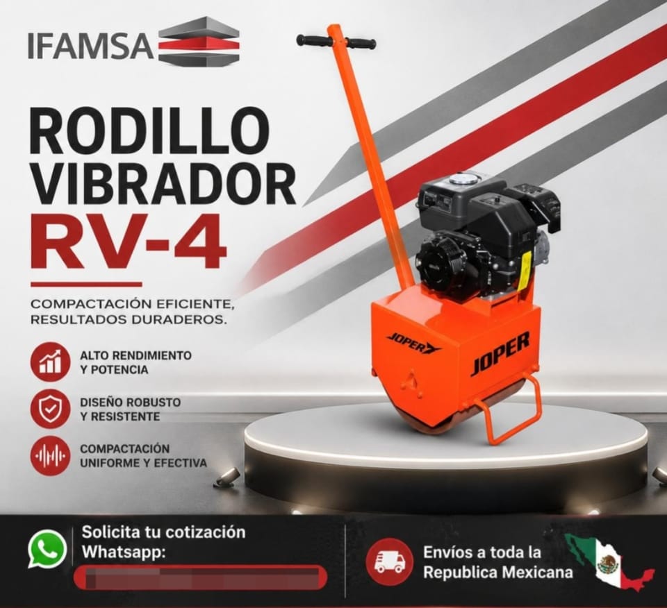 RODILLO VIBRADOR RV-4 JOPER en Puebla (Municipio)