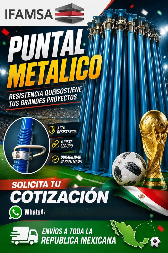 PUNTALES METÁLICOS DE ALTA RESISTENCIA