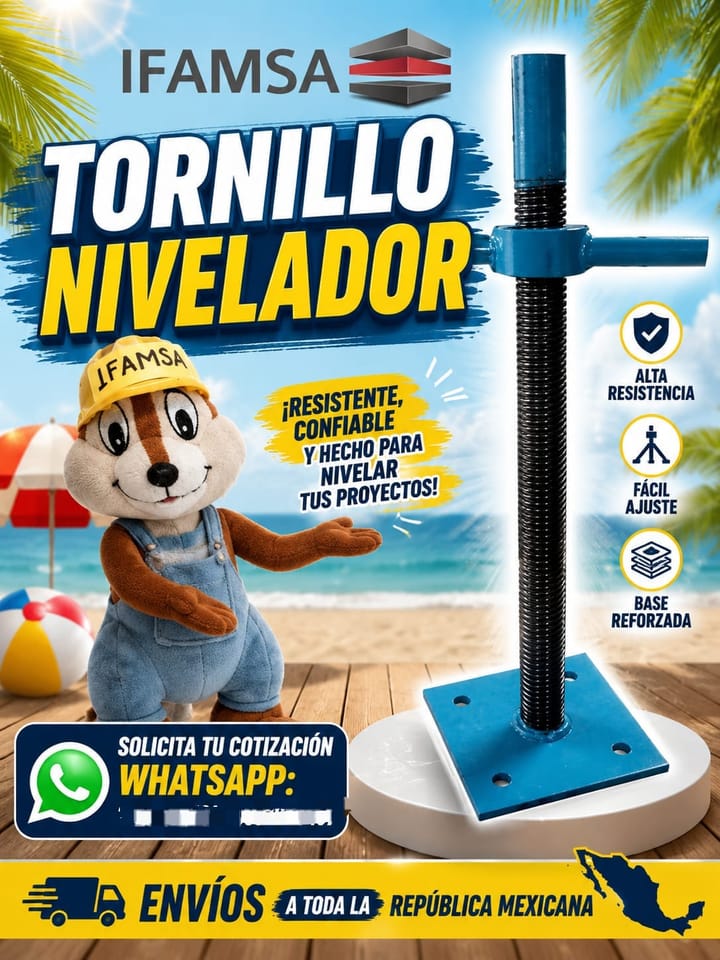 TORNILLOS NIVELADORES PARA ANDAMIOS