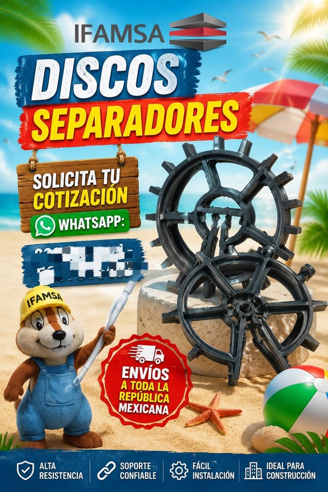 Discos separadores para construcciones