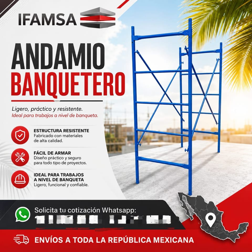 Andamio Banquetero 2.00 x .80 Alto x Ancho